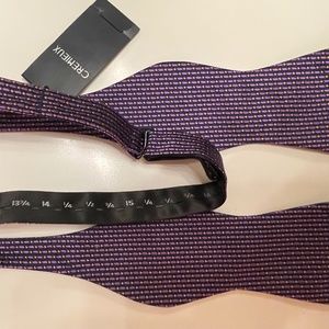 NWT CREMIEUX Purple and Orange Bow Tie